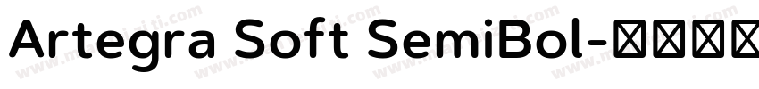 Artegra Soft SemiBol字体转换